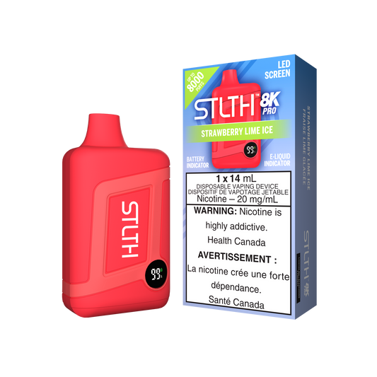 STLTH 8K PRO Strawberry Lime Ice disposable vape